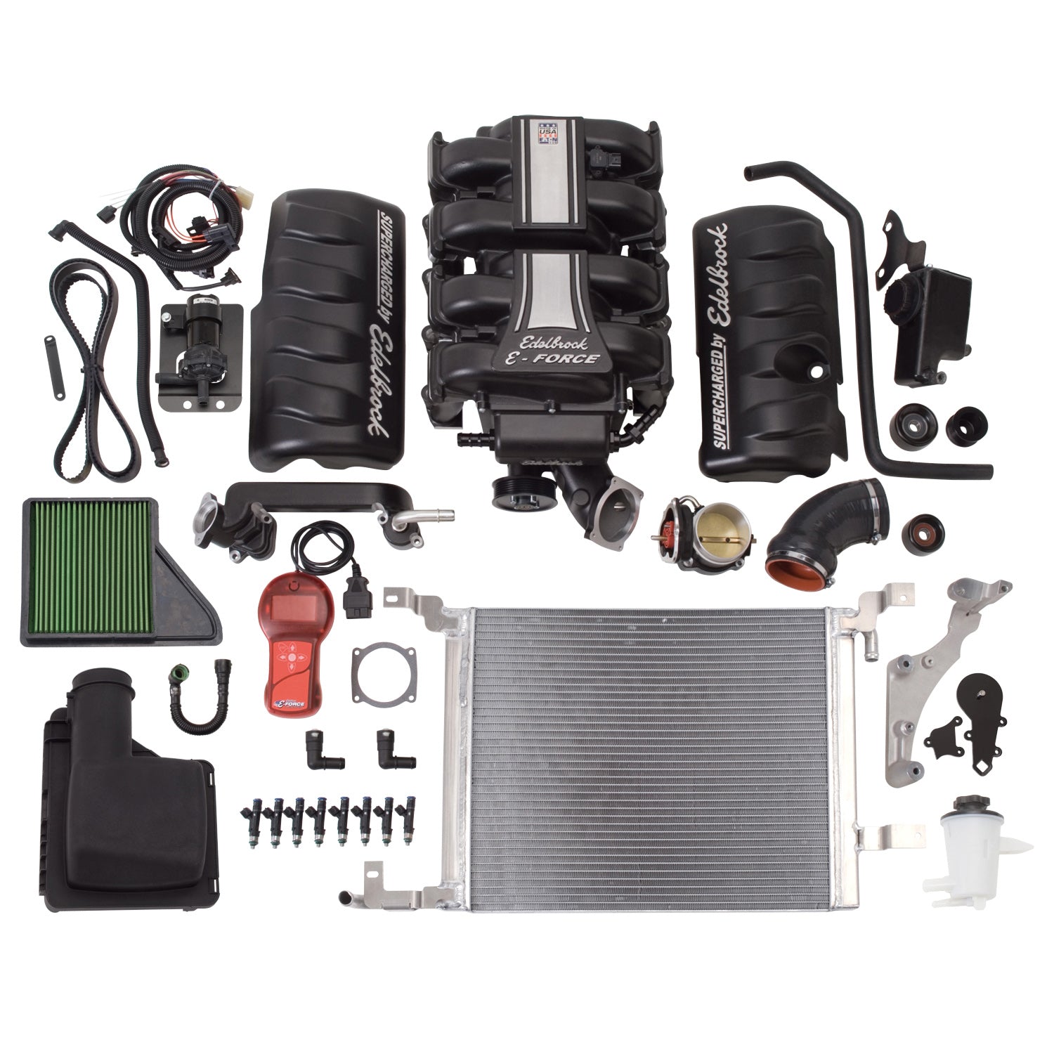 Edelbrock 1582 Stage 1 Supercharger Kit for 2010 Mustang GT 4.6L 3V W/ Tune