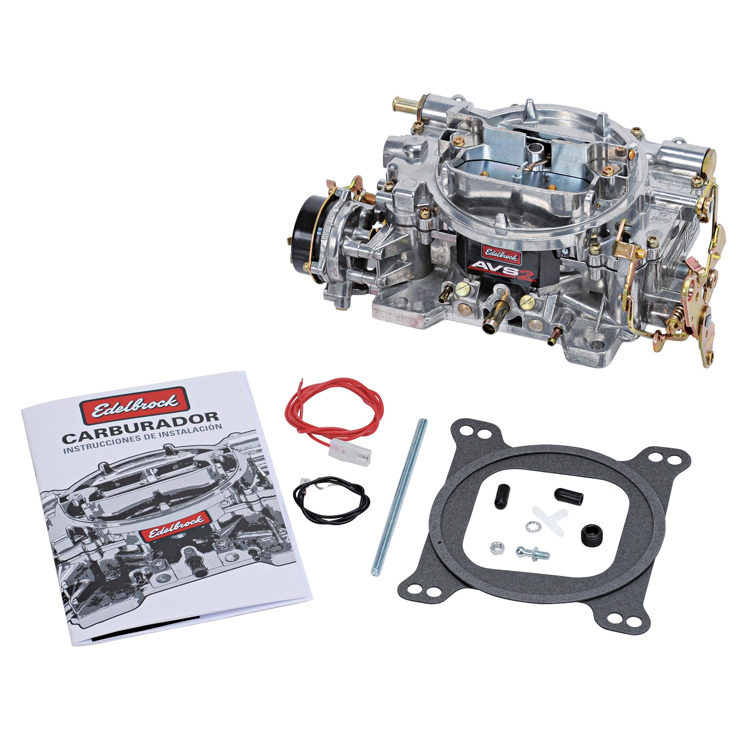 Edelbrock 1906 AVS2 Carburetor #1906 650 CFM With Electric Choke, Satin Finish (Non-EGR)