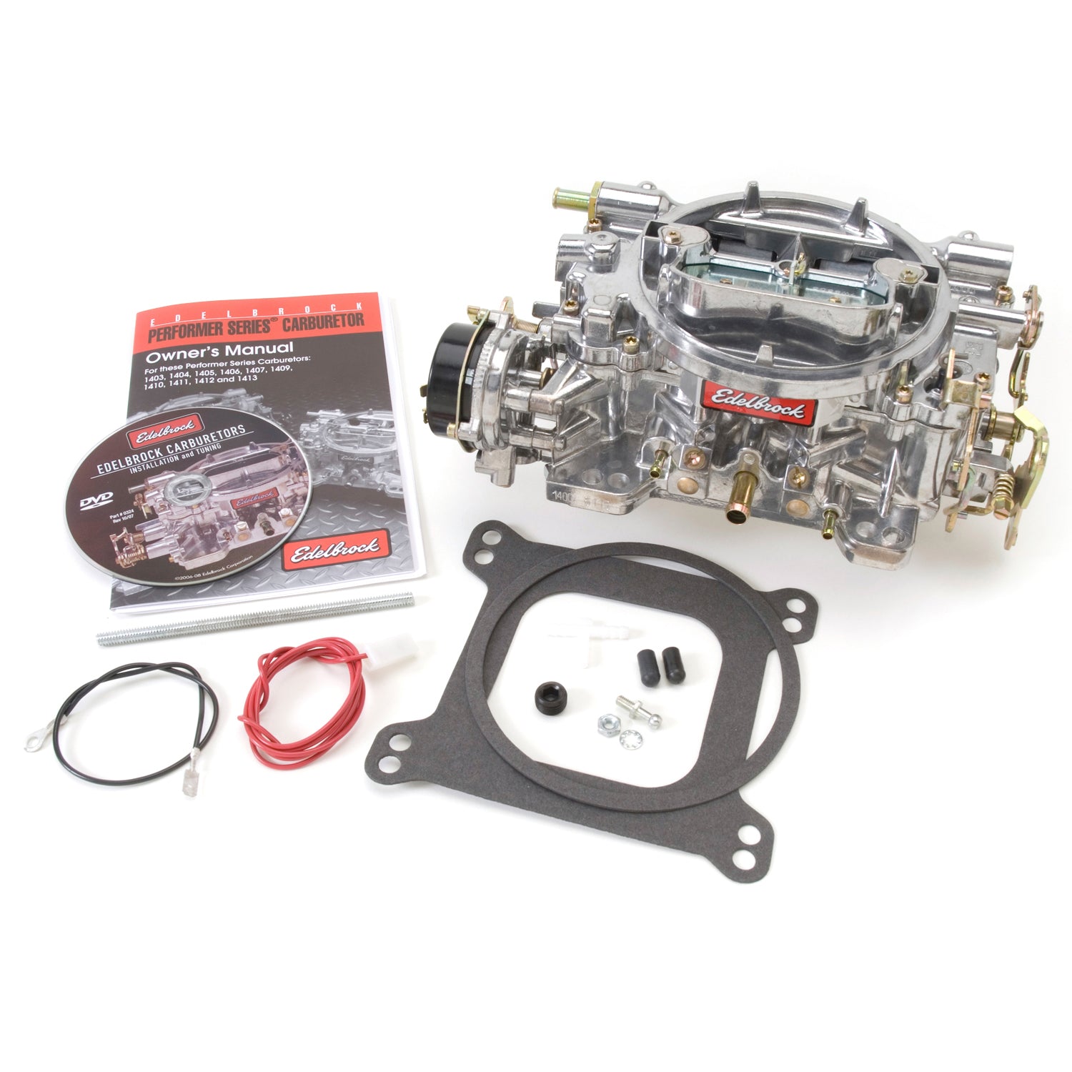 Edelbrock 9906 Performer Carburetor #9906 600 CFM With Electric Choke, Satin Finish (Non-EGR)