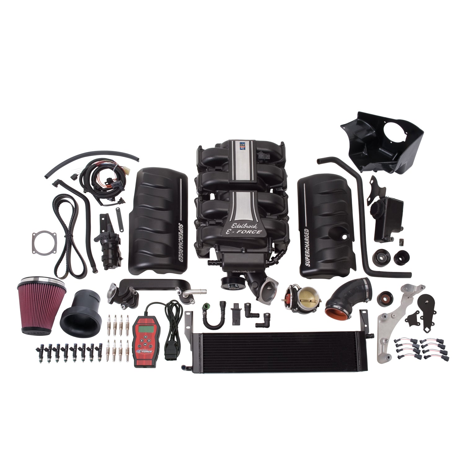 Edelbrock 15856 Stage 2 Complete Supercharger for 2005-2009 Ford Mustang 4.6L 3V W/ Tune