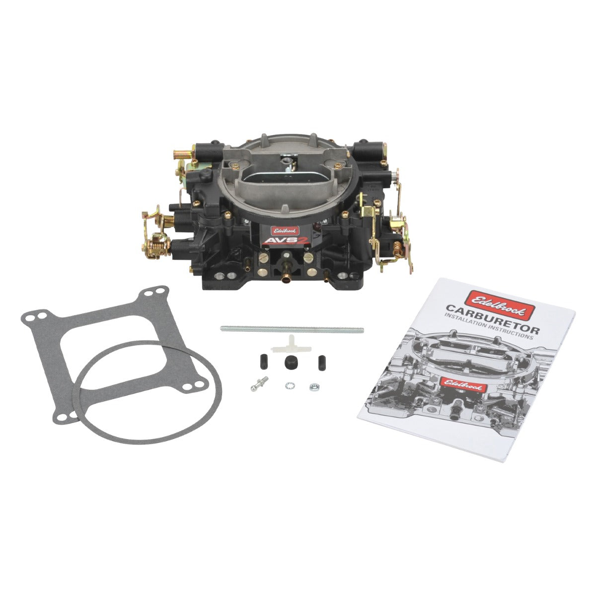 Edelbrock 19053 AVS2 Carburetor #19053 650 CFM With Manual Choke, Black Powder Coated (Non-EGR)