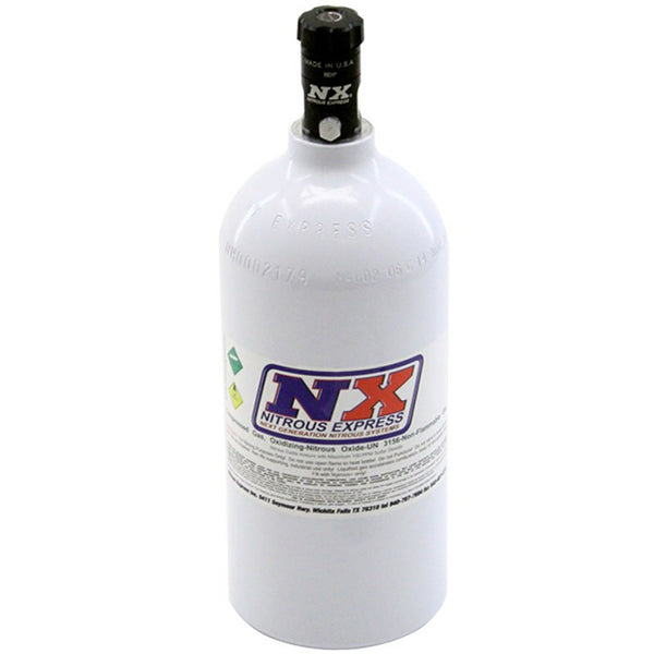 Nitrous Express 11025 2.5 lb Bottle w/ Motorcycle Valve (4.38 Dia x 12.37 Tall)