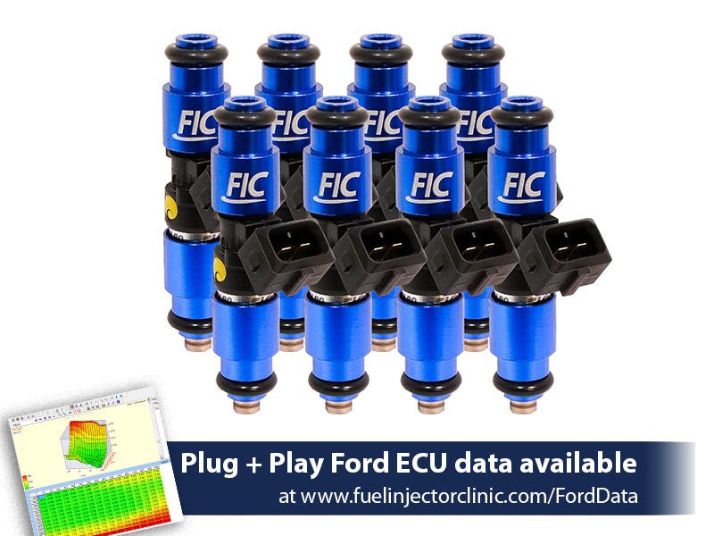 1200cc (110 lbs/hr at 43.5 PSI fuel pressure) FIC Fuel Injector Clinic Injector Set for Ford Raptor (2010-2014) Injector Sets