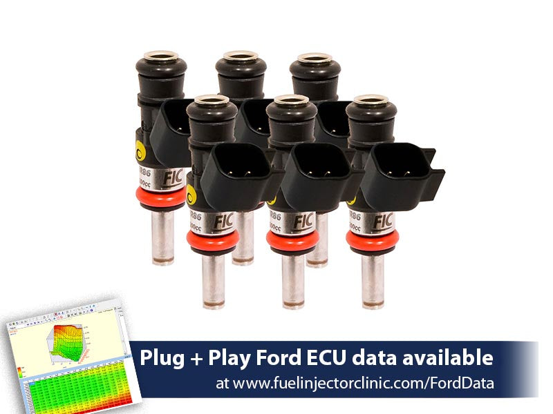 1440cc (140 lbs/hr at 43.5 PSI fuel pressure) FIC Fuel Injector Clinic Injector Set for Ford Raptor (2010-2014) Injector Sets