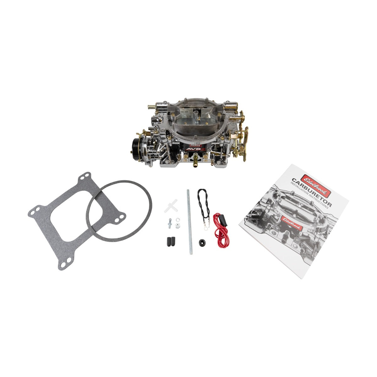 Edelbrock 1906-CP AVS2 Carburetor #1906-CP 650 CFM w/ Electric Choke, Chrome Plasma Finish