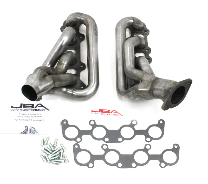 JBA 1689S 1-3/4in Primary Raw 409SS Cat4Ward Header for 2015-2020 Ford Mustang 5.0L Coyote