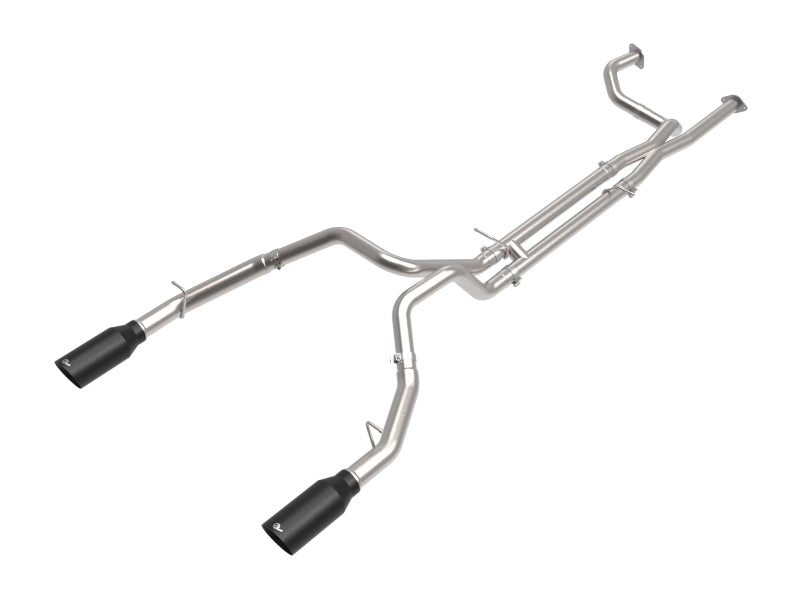 aFe Vulcan Series 3-Inch 304 Stainless Steel Cat-Back Exhaust System with Black Tips for Ram 1500 TRX (2021-2024) V8-6.2L