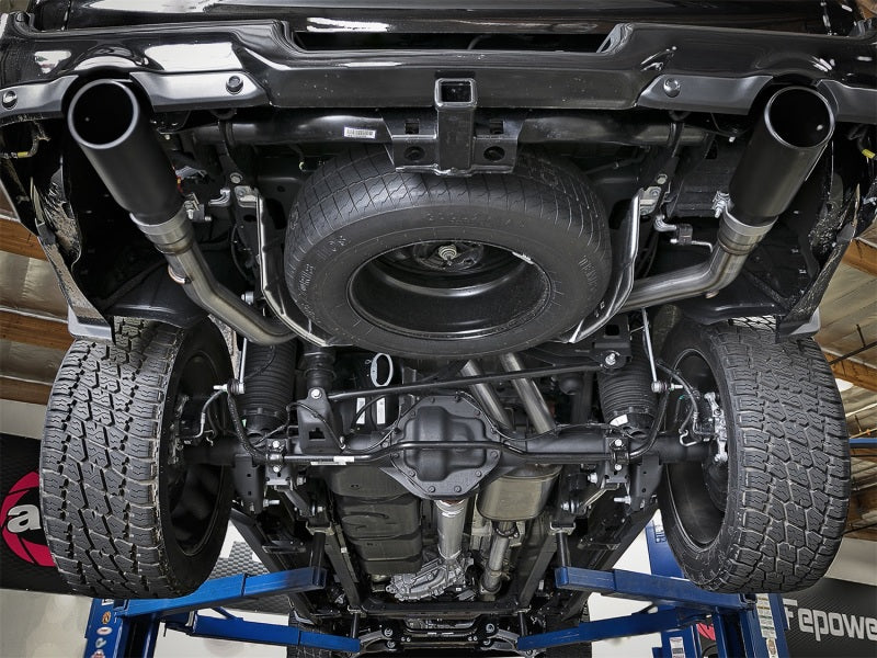 aFe MACH Force-Xp 3-inch Stainless Steel Cat-Back Exhaust System with Dual Black Tips for 2019-2020 Dodge Ram 1500 V8 5.7L HEMI