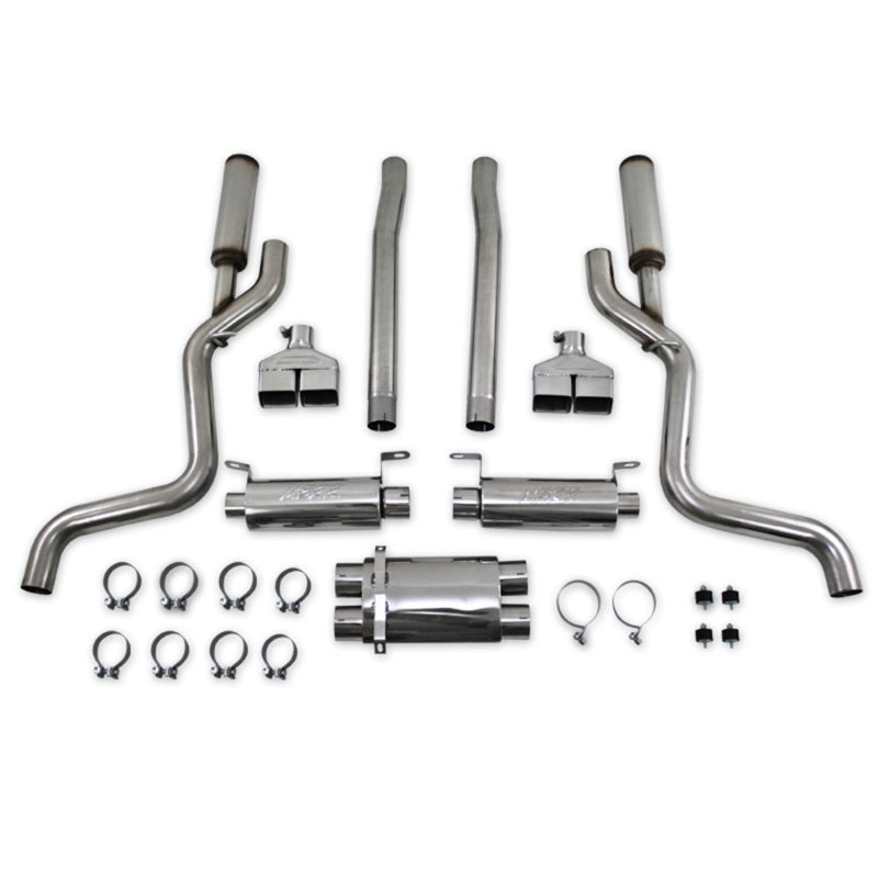 MBRP Armor Pro Series T304 Stainless Steel Cat Back Exhaust System for Dodge Challenger 2008-2014