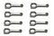 Eagle CRS6125B3DL19 4340 Forged 6.125 H-Beam Rods w/L19 Bolts for Chevy SBC