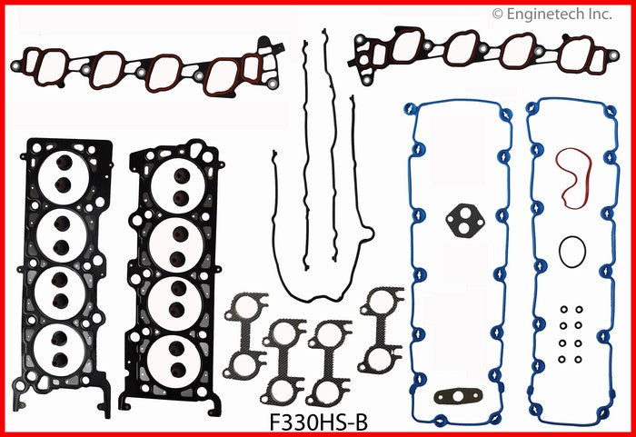 Enginetech RMF330AP Engine ReRing Overhaul Kit for 2000-2003 Ford 5.4L SOHC 16V
