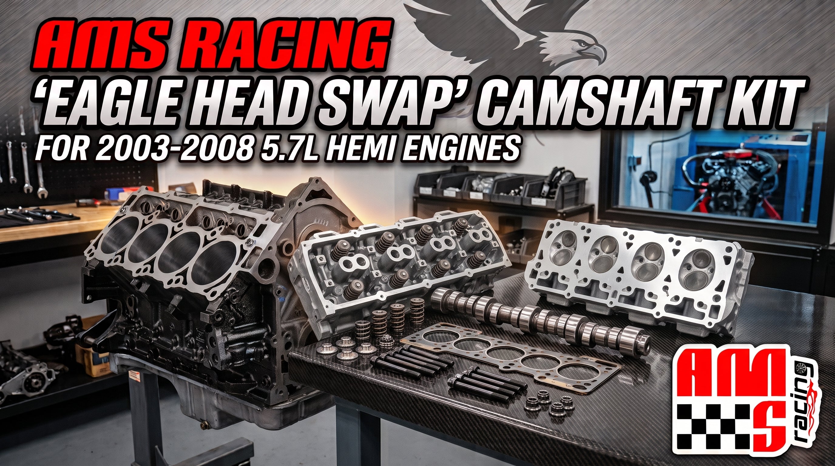 AMS Racing "Eagle Head Swap" Camshaft Kit for 2003-2008 5.7L Hemi