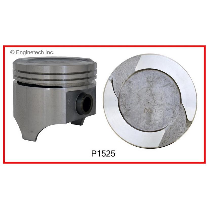 Enginetech P1525(8) Dish Top Pistons Set for 1975-1982 Ford 5.8L 351M Modified