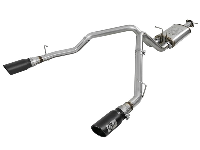 aFe MACH Force-Xp 3-inch Stainless Steel Cat-Back Exhaust System with Dual Black Tips for 2019-2020 Dodge Ram 1500 V8 5.7L HEMI