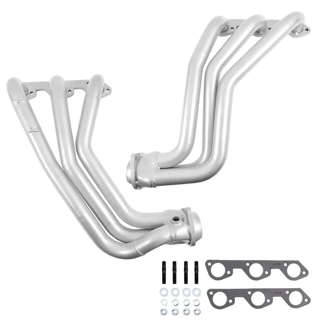 BBK 40500 1-5/8 Long Tube Exhaust Headers w/ High Flow Cats for 2007-2011 Jeep Wrangler 3.8