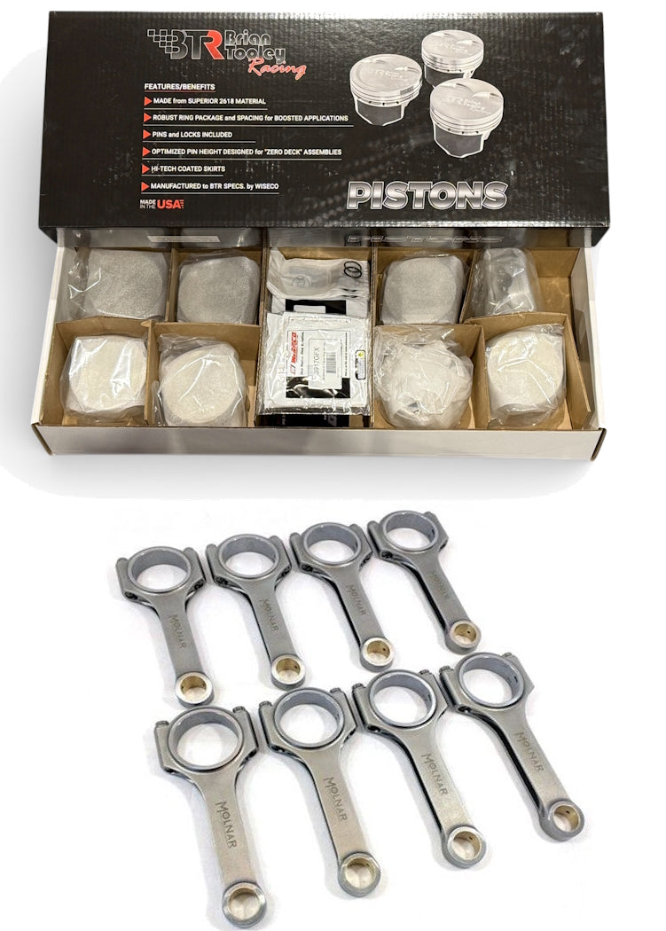 Drop-In Forged Pistons & H-Beam Connecting Rods Set for 2009+ Gen III 5.7L HEMI