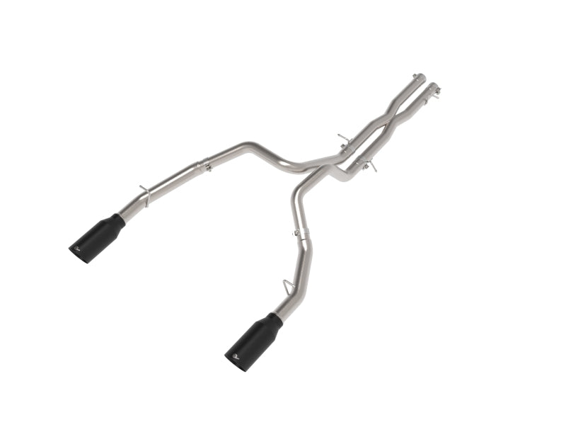 aFe Vulcan Series 3-Inch to 3.5-Inch Stainless Steel Cat-Back Exhaust System with Black Tips for Dodge RAM 1500 2025