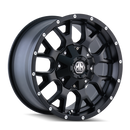 Mayhem 8015 Warrior 17x9 / 6x135 BP / -12mm Offset / 106mm Hub Matte Black Wheel