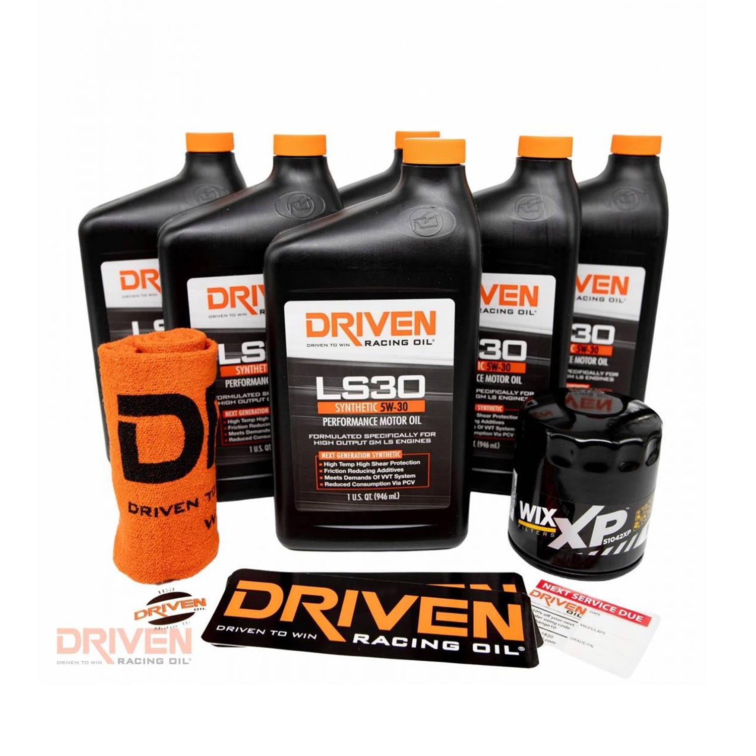 Driven Racing LS30 Oil Change Kit, 6 Qt GM Gen III LS (1997-2006)