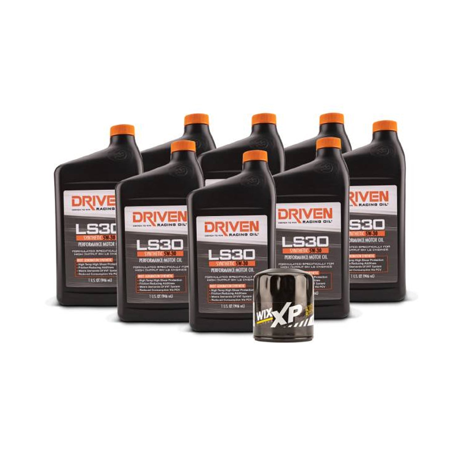 Driven Racing LS30 Oil Change Kit for Gen IV GM L77, L99, LS3, LS7 & LSA Engines (2007-2014) w/ 8 Qt Capacity