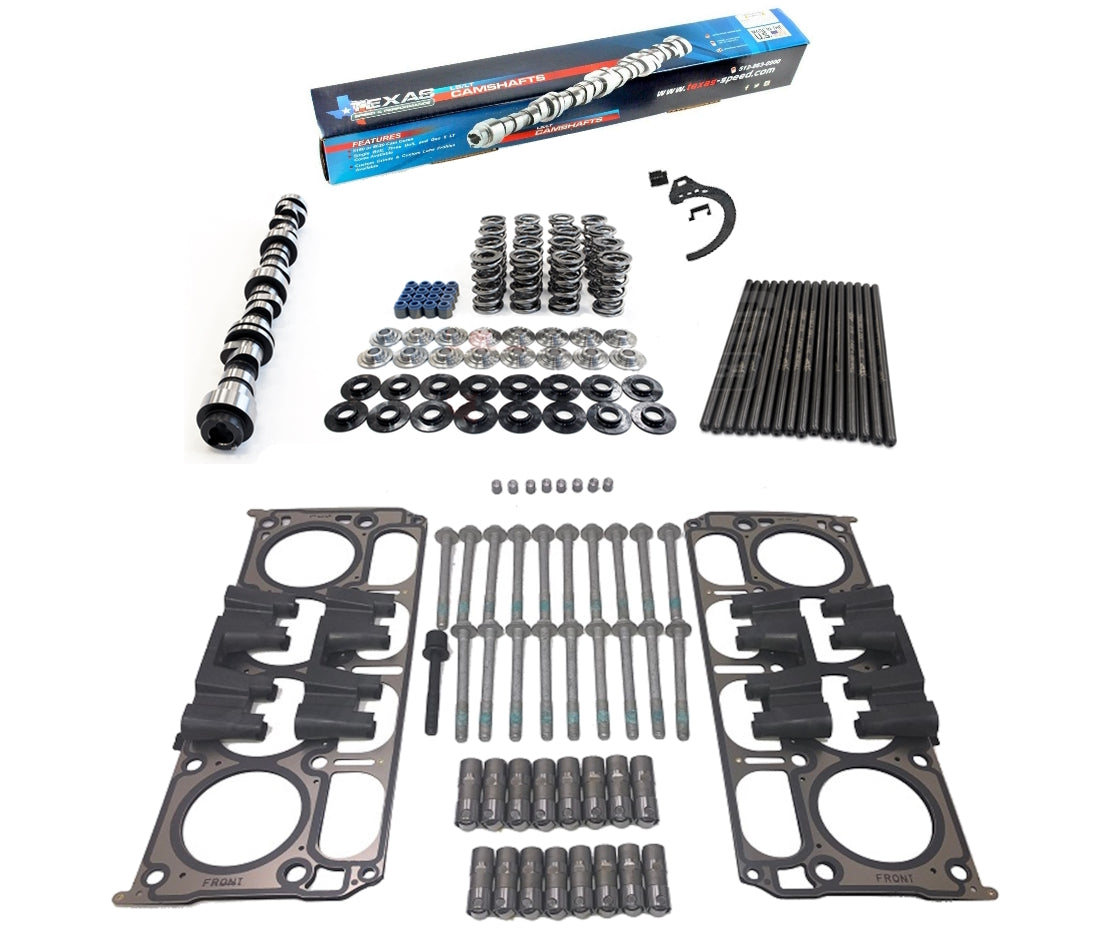 Performance Active Fuel Management AFM DOD Delete Kit w/ Texas Speed "High Lift" Camshaft for 2014-2020 GM Chevrolet Gen V L83 5.3L Engines