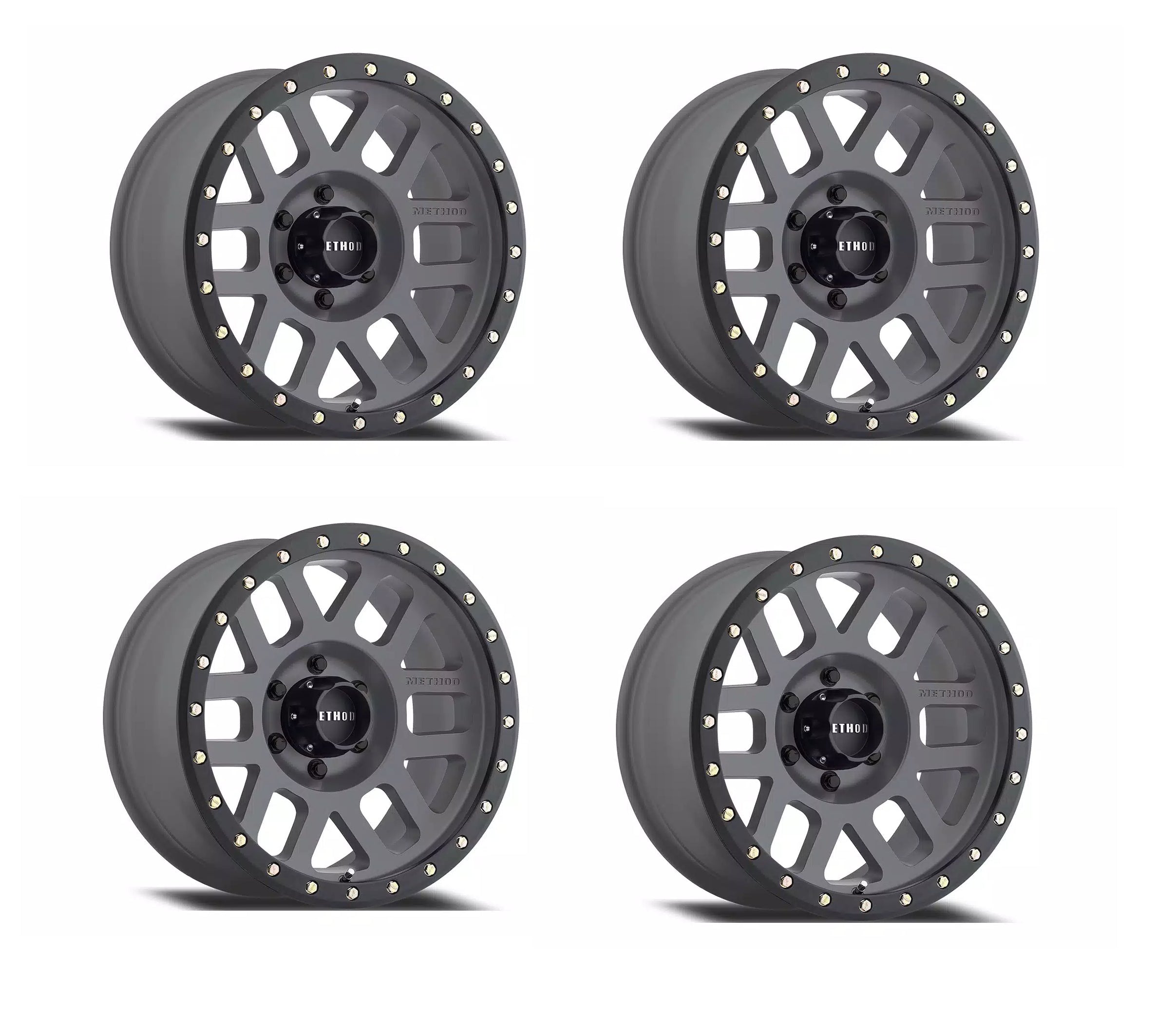 Method MR30989016818 Race Wheels 309 Grid Titanium/Black Street Loc 18x9" 6x135", 18mm offset 5.75" Backspace