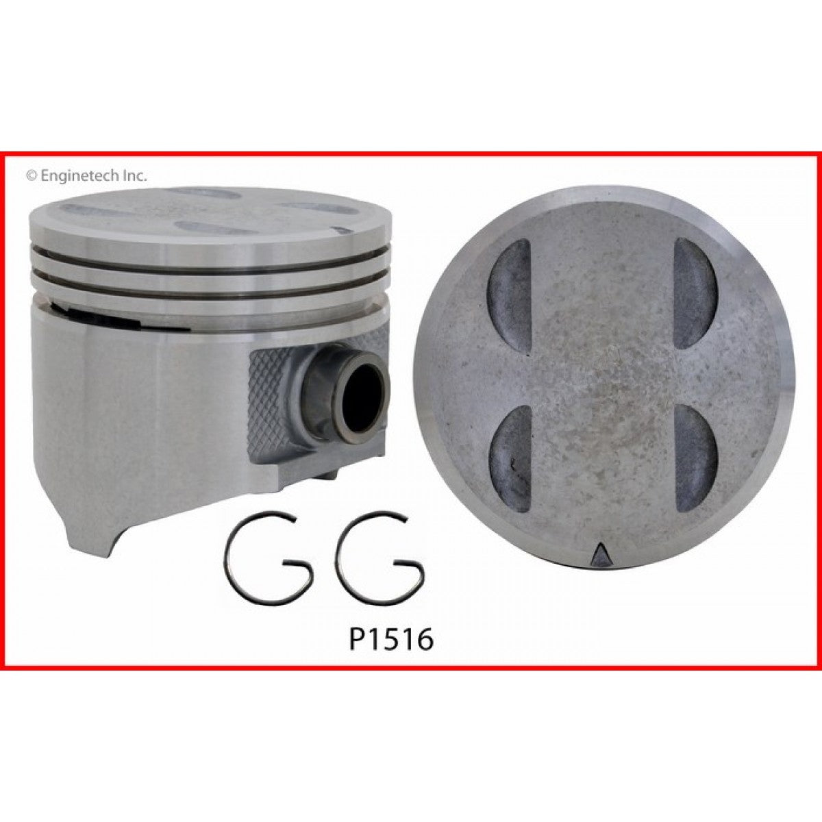 Enginetech P1516(8) Flat Top Pistons Set for 1967-1984 Dodge 318 5.2L