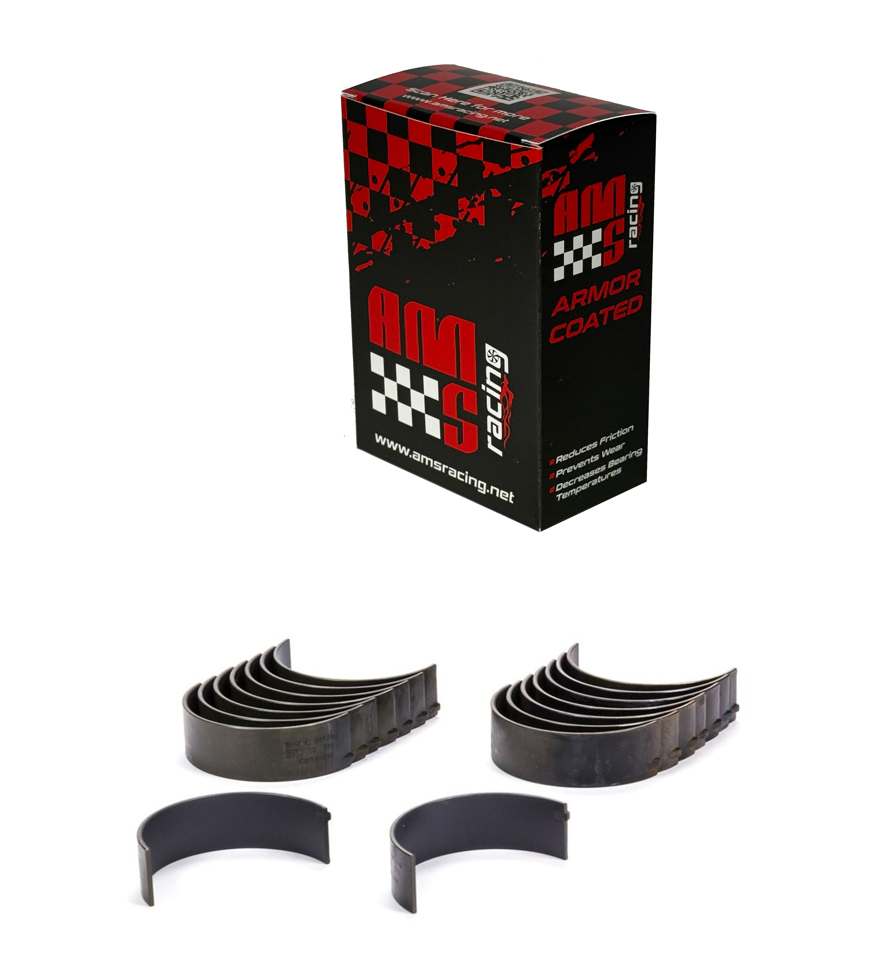 King Armor Coated Connecting Rod Bearings Set for Chevrolet Big Block BBC 396 454