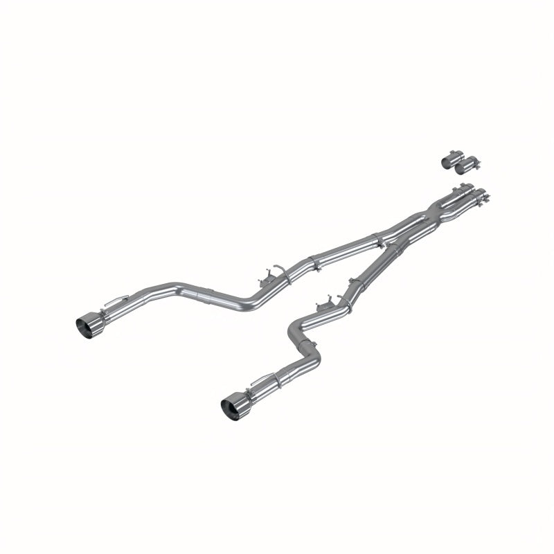 MBRP 2017-2021 Charger 5.7L/6.2L/6.4L 3in Race Profile Cat-Back w/ Dual Tips Aluminized Steel Exhaust