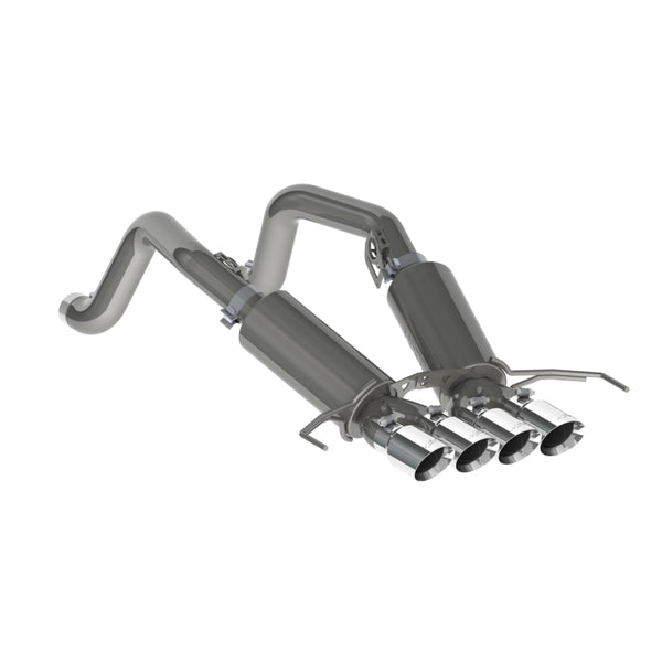 MBRP 2014-2019 Chevy Corvette V8 6.2L 3in T304 Dual Cat Back w/ 4in Quad Dual Wall Tips