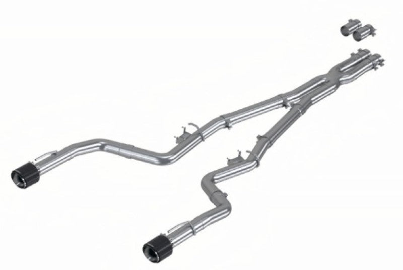 MBRP S71183CF 3" Race Profile Cat-Back w/Dual Carbon Fiber Tips Exhaust for 2017-2023 Dodge Charger 5.7L/6.2L/6.4L