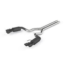 MBRP 2018-2019 Ford Mustang GT 5.0 3in Dual Split Rear Cat Back w/ Quad 4in Dual Wall Tips- Black Coated