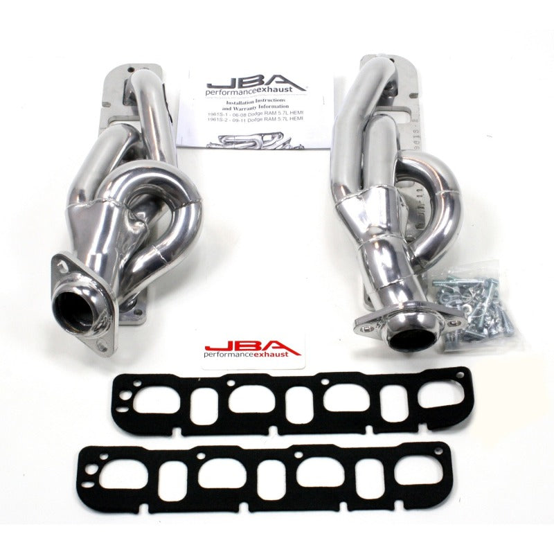 JBA 1961S-2JS Cat4Ward Header for 2009-2019 RAM 5.7L HEMI 1-5/8in Primary Silver Ctd