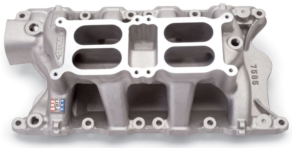 Edelbrock 7585 Performer RPM Air-Gap Dual-Quad Intake Manifold for 351W Ford Small Block Windsor engines