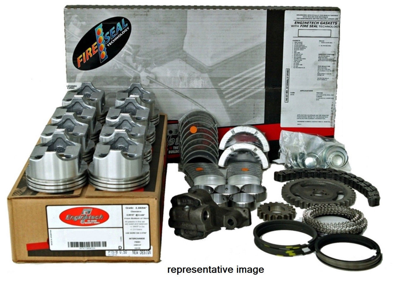 Enginetech RCO403 Engine Rebuild Kit 1977-1979 Oldsmobile 6.6L 403 Car Engines