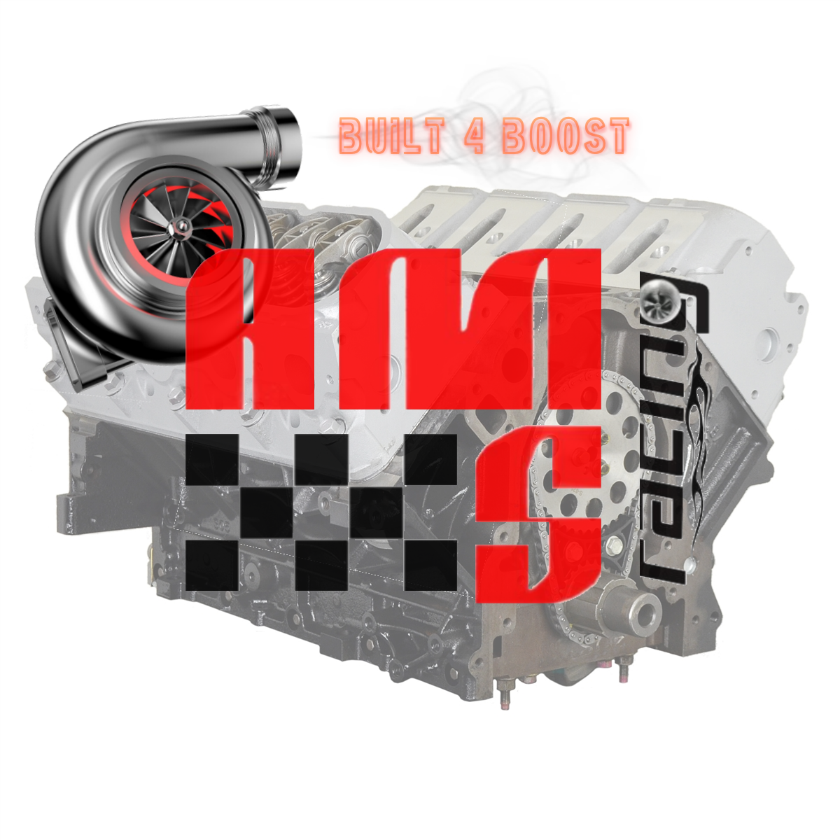 AMS Racing Stage 2 Built 4 Boost Gen III 6.0L Long Block w/ CNC Heads & BTR Cam