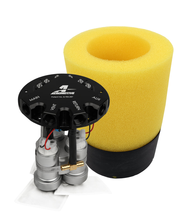 Aeromotive 18311 Fuel Pump - Phantom Trifekta Universal In-Tank - 450lph - 6-10in Depth