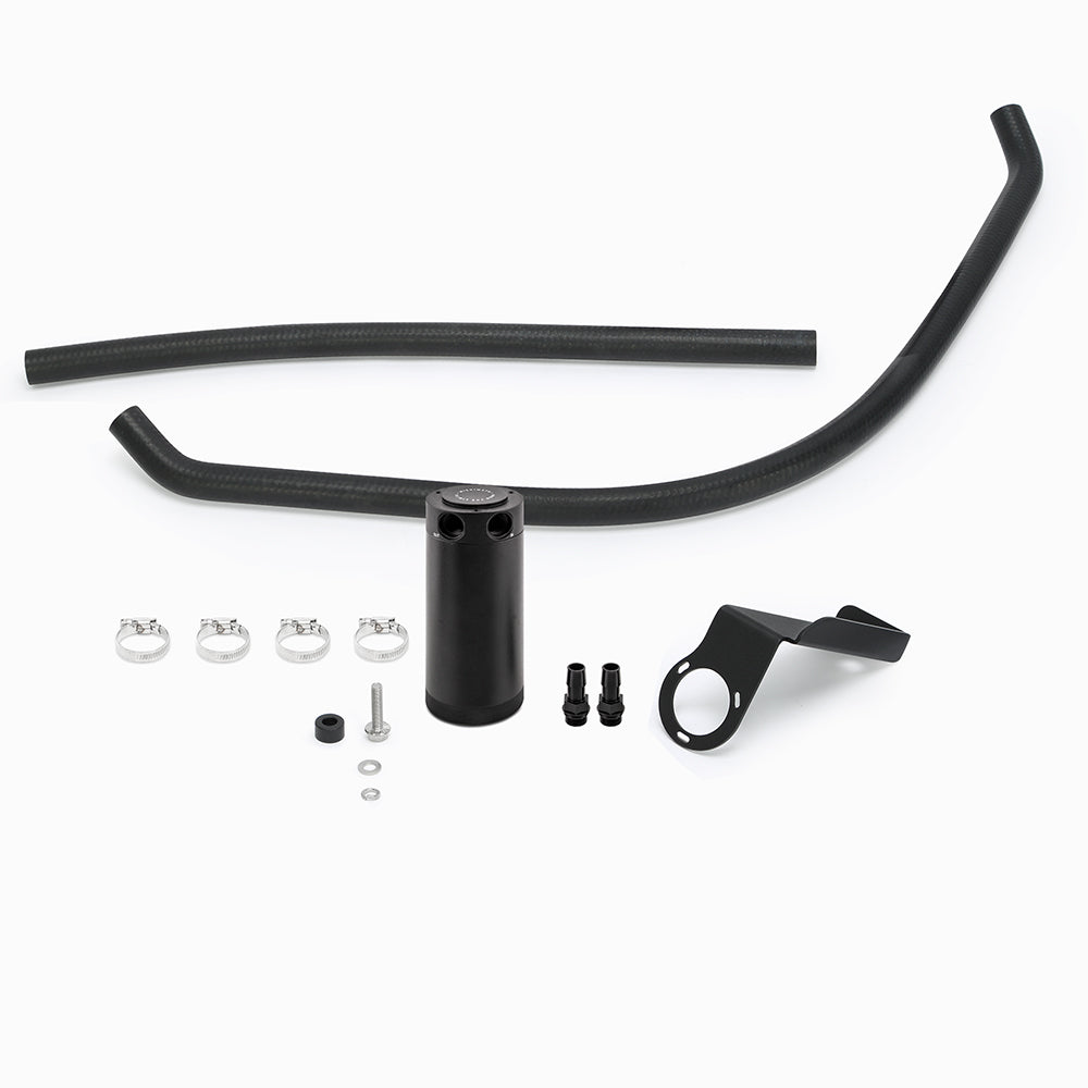 Mishimoto Baffled Black Oil Catch Can Kit for 2009+ Dodge Ram 5.7L