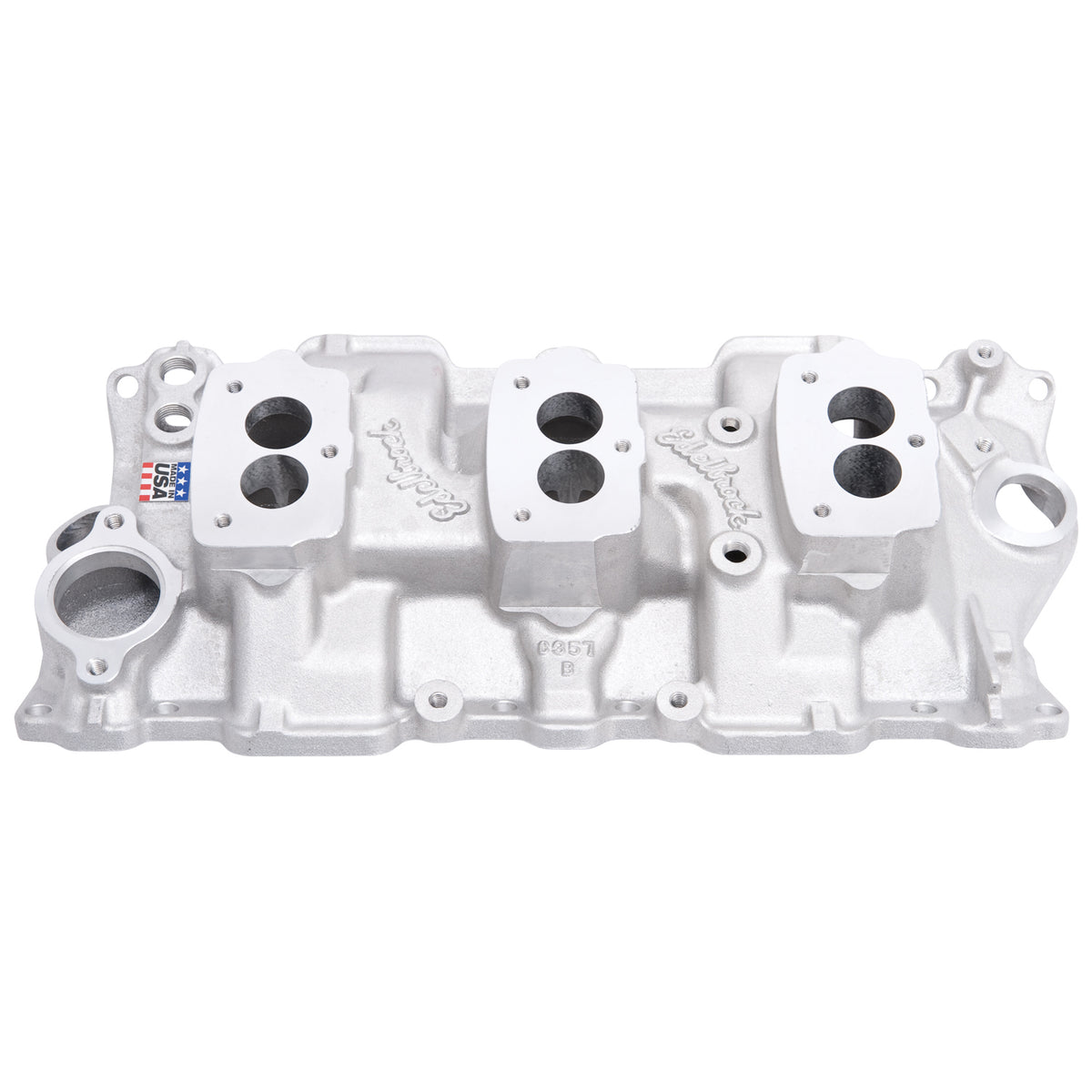 Edelbrock 5418 C-357-B Triple-Deuce Intake Manifold for 1955-86 262-400 c.i.d. SB Chevys