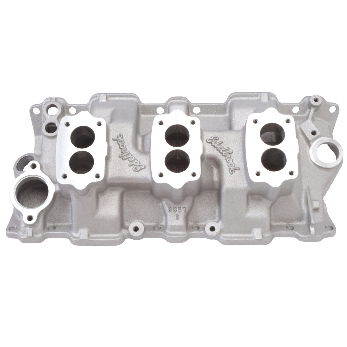 Edelbrock 5419 C-357-B Triple-Deuce Manifold for S/B Chevy 4-Bolt Carb Pattern