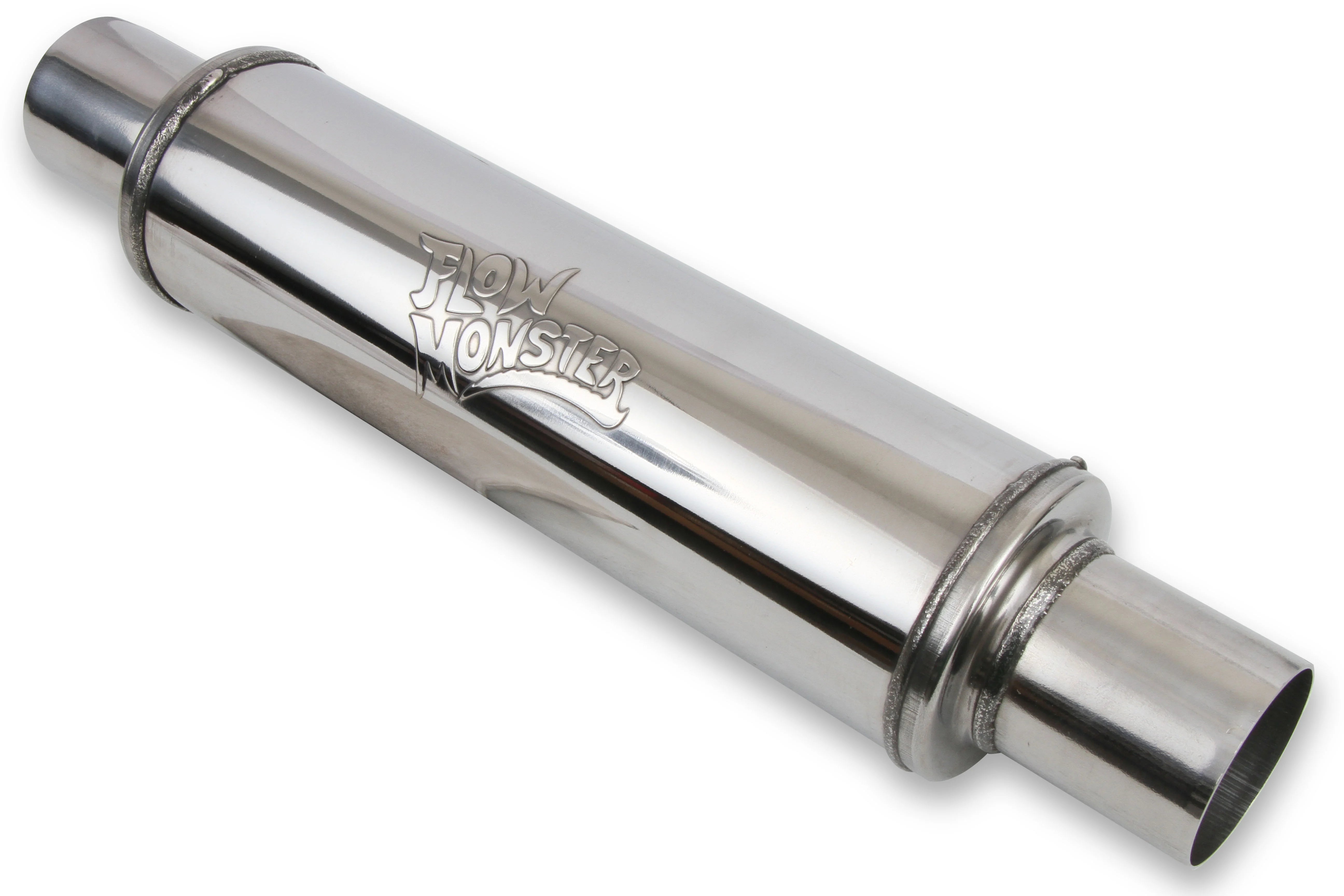 Flowmaster 14416-FM Flowmonster Round Case Muffler - 2.50 Center In /2.50 Center Out