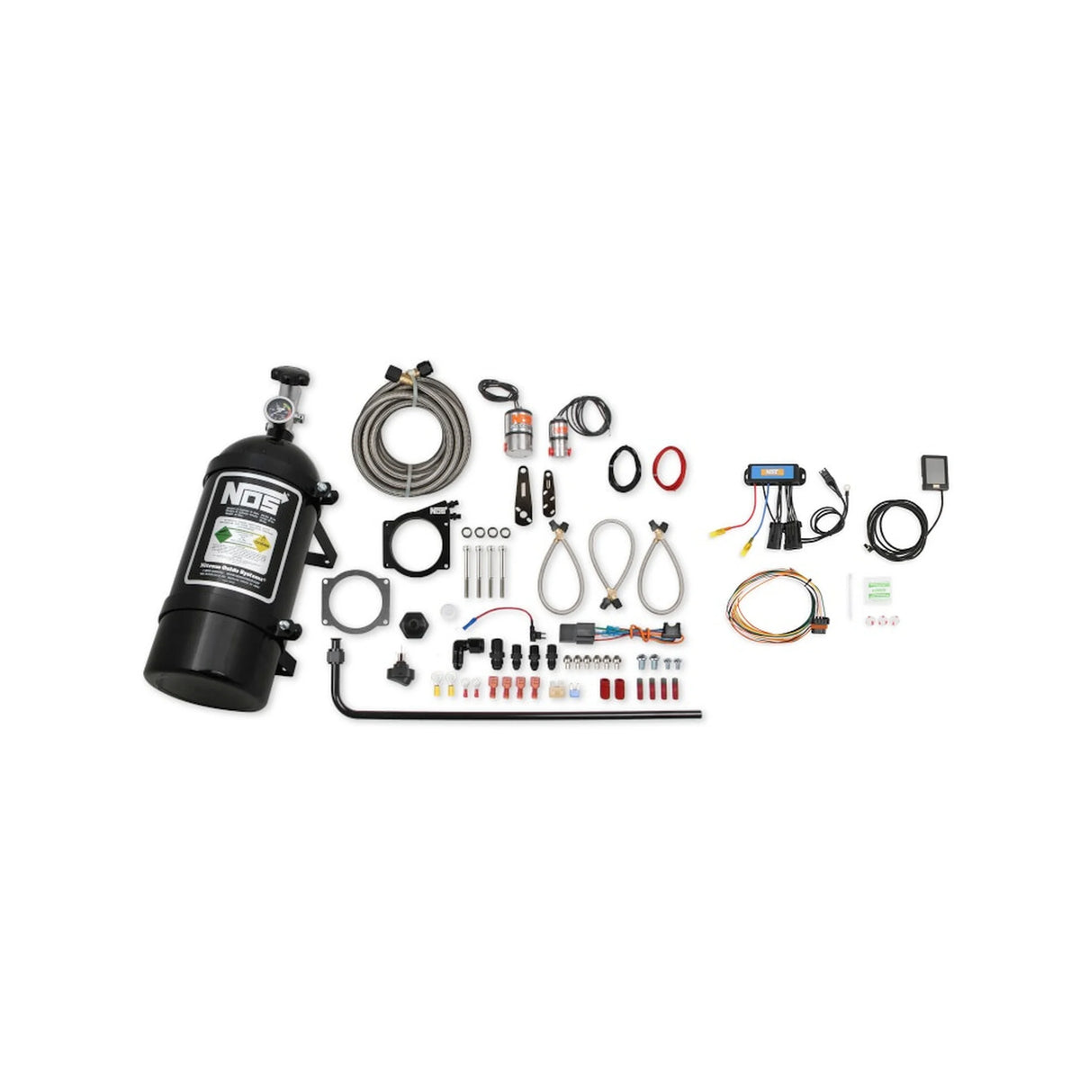 NOS 05164BNOS Plate Wet Nitrous System for 1997-2012 GM LS 90mm or 92mm 4-Bolt Drive-By-Wire Throttle Body
