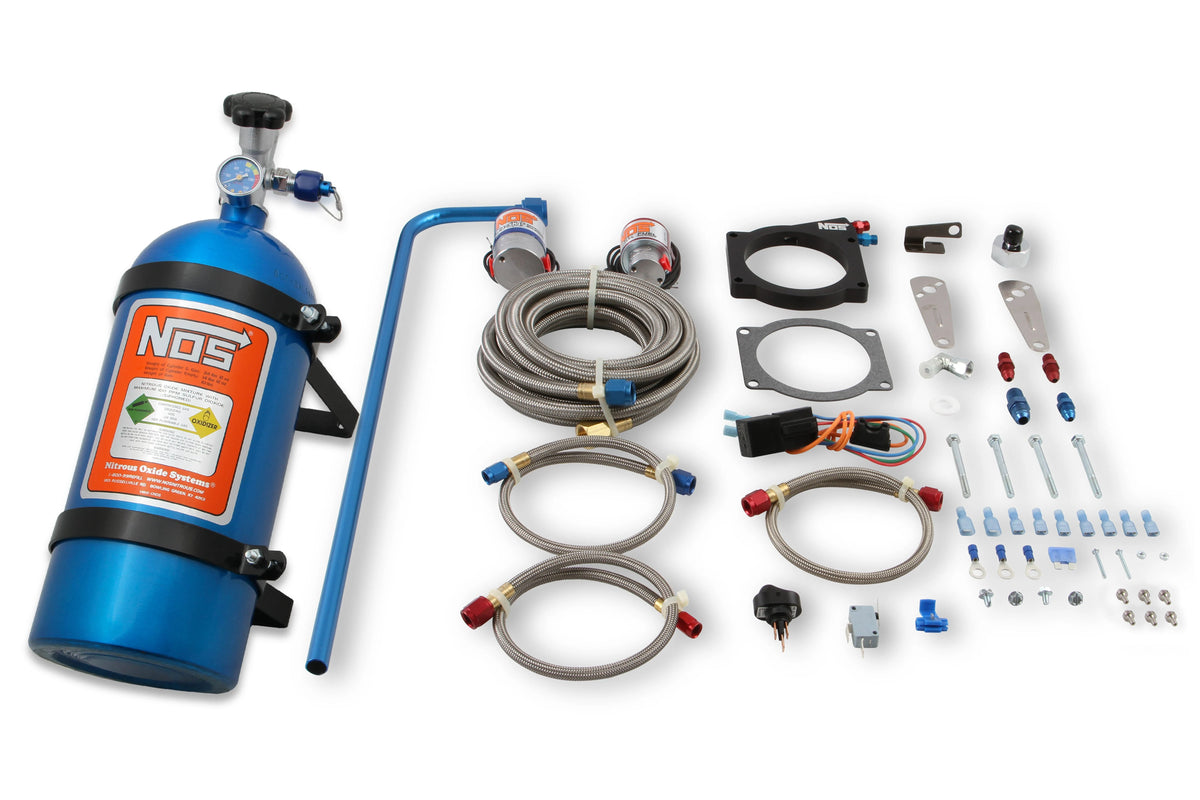 NOS 05169NOS Plate Wet Nitrous System for 1997-2012 GM LS 90mm or 92mm 4-Bolt Throttle Body