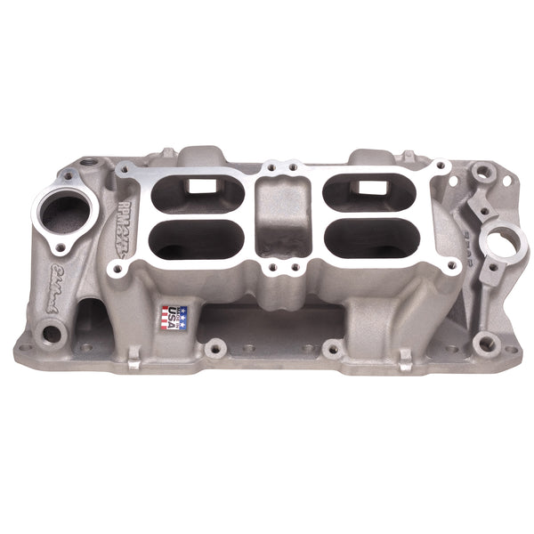 Edelbrock 7525 Performer RPM AIR-Gap Dual-Quad Intake Manifold for Small Block Chevy