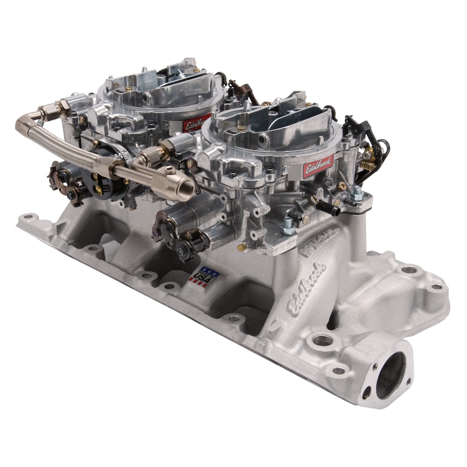 Edelbrock 2135 Manifold & Carb Kit Dual Quad Air Gap w/ AVS2 for 1962-1975 SB Ford 289-302