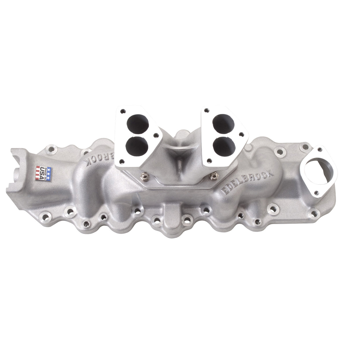 Edelbrock 1103 Slingshot Dual-Carb Intake Manifold for 1938-53 Ford Flathead