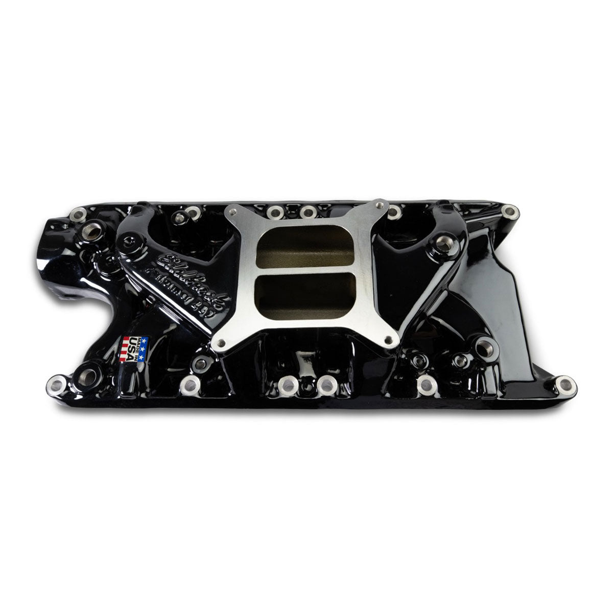 Edelbrock 2121-BP Performer Intake Manifold for Small-Block Ford, Black Plasma Finish