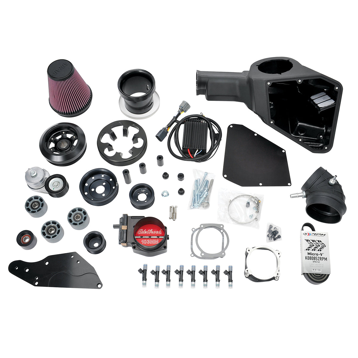 Edelbrock 15883 Stage 2 Supercharger Upgrade Kit for 2018-2021 Ford Mustang 5.0L 4V W/ Tune