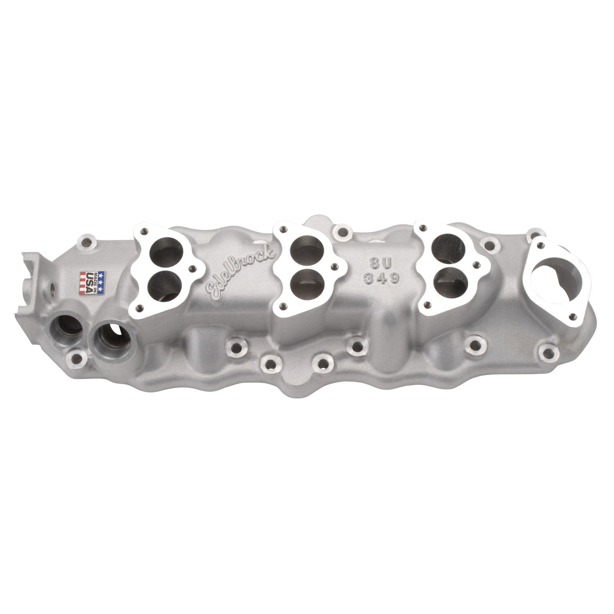 Edelbrock 1109 Triple Deuce Intake Manifold for 1949-53 Ford Flathead, Satin Finish