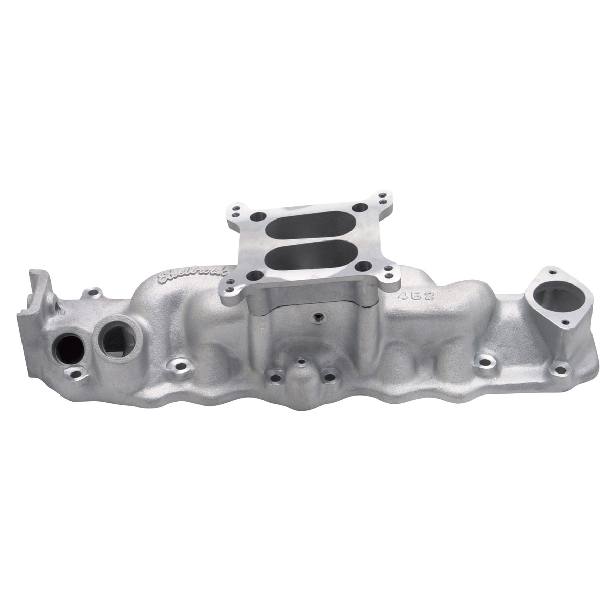 Edelbrock 1107 Ford Flathead 4-Barrel Intake Manifold for 1949-53 Ford Flathead, Satin Finish